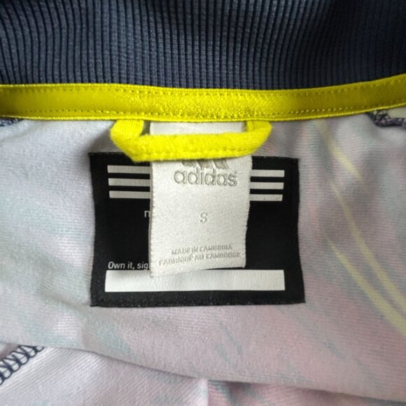Adidas Womens Colorful Abstract 3 Stripes Full-Zip Track Jacket Small Active - Picture 3 of 9